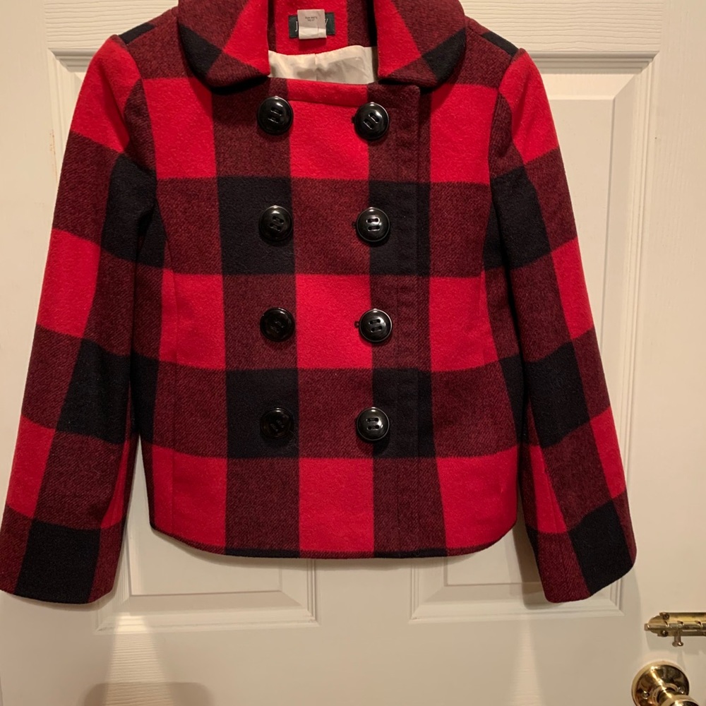 Jcrew flannel wool coat